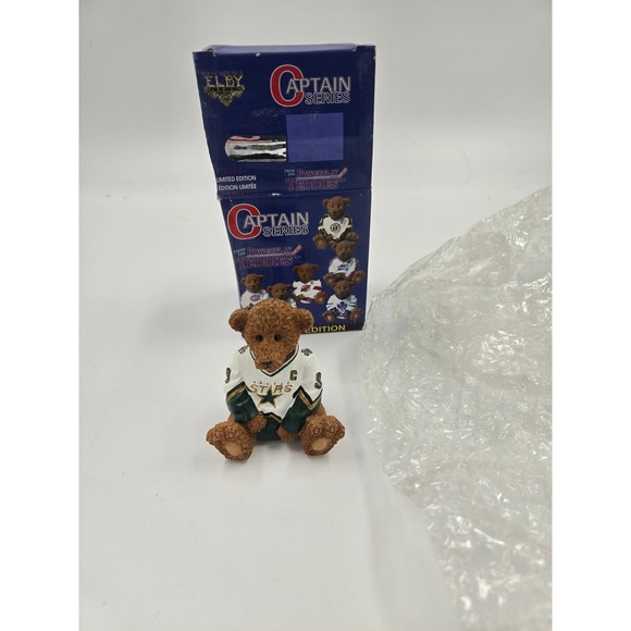 Elby Captain Series Powerplay Teddies Limited Dallas Stars Hockey Bear Modano 9 - Picture 4 of 6
